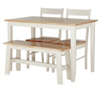Collection Chicago Dining Table Bench And 2 Chairs With Solid Wood Frame Collection Chicago Dining Table Bench And 2 Chairs With Solid Wood Frame