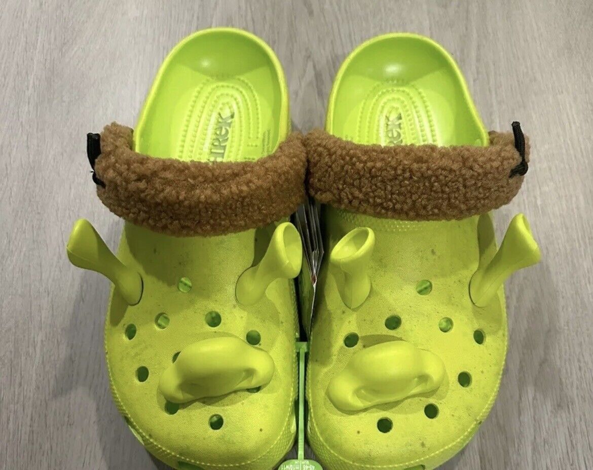 DreamWorks Shrek Crocs Classic Clog Size M/8 W/10 Ogre Green