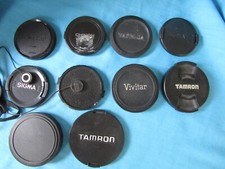 Ten Different Size Camera Front Lens Caps - 49,52,55,62,67mm etc. Store Stock