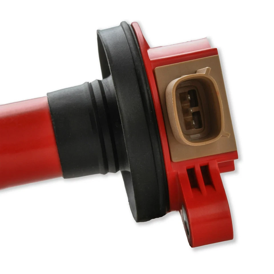 MSD Ignition Coil Red 3 Pin Connector Set of 6 Fits Ford 213 2.5L V6 - 82576 - Image 4 of 4