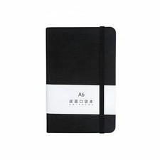 A6 Mini Notebook, Pocket, Student, Portable, Faux Leather, Ruled