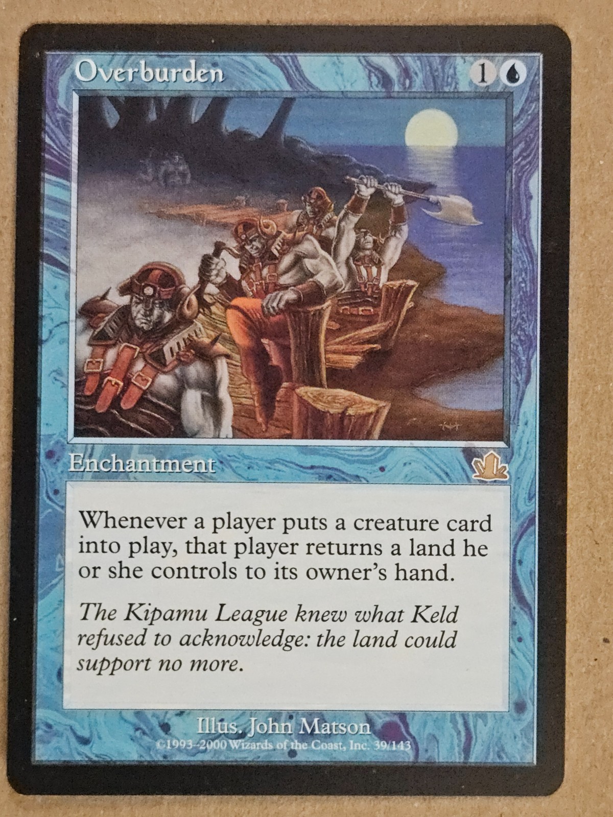 Overburden - Prophecy - Lightly Played close to NM | MTG