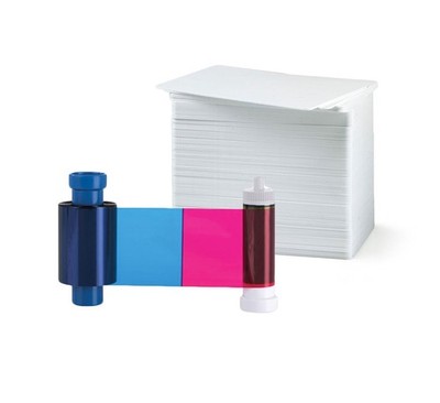 Magicard MA100YMCKO Color Ribbon YMCKO 100 Prints Bodno CR80 30 Mil PVC Cards
