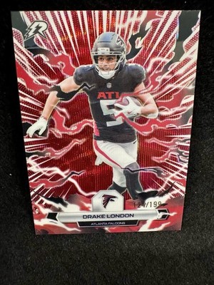 🔥 Color Match /199 🔥 2025 Topps Resurgence Drake London Crimson Surge #4 NFL