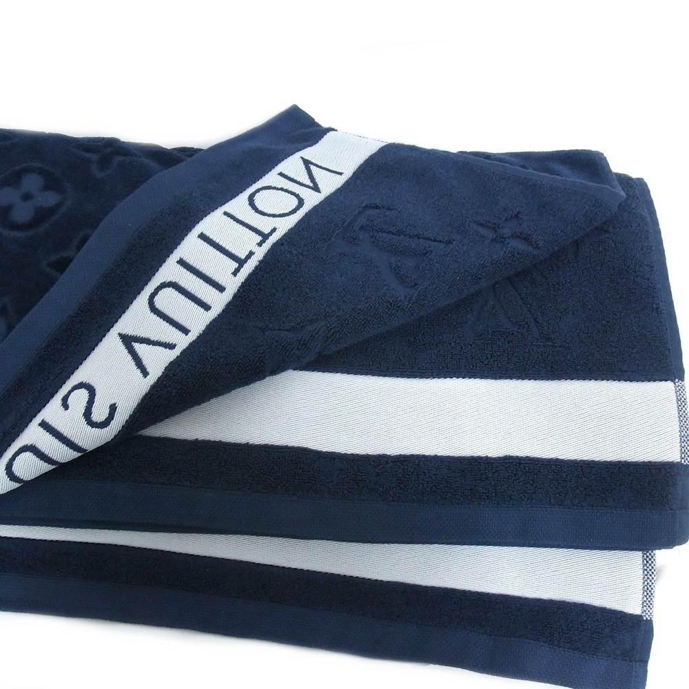 Louis Vuitton M77781 Monogram Beach Towel Blue | eBay