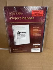 Ampad Gold Fibre Project Planner, Assorted Colors, 9.5X7.25, 84 sheets, 3 Pack