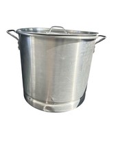 Vintage 12 Qt Aluminum Stock Pot with Lid Handles