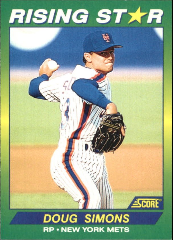 1992 Score 100 Rising Stars #91 Doug Simons - BB