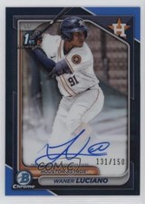 2024 Bowman Chrome Prospect Blue Refractor /150 Waner Luciano #CPA-WL Auto 0xh3