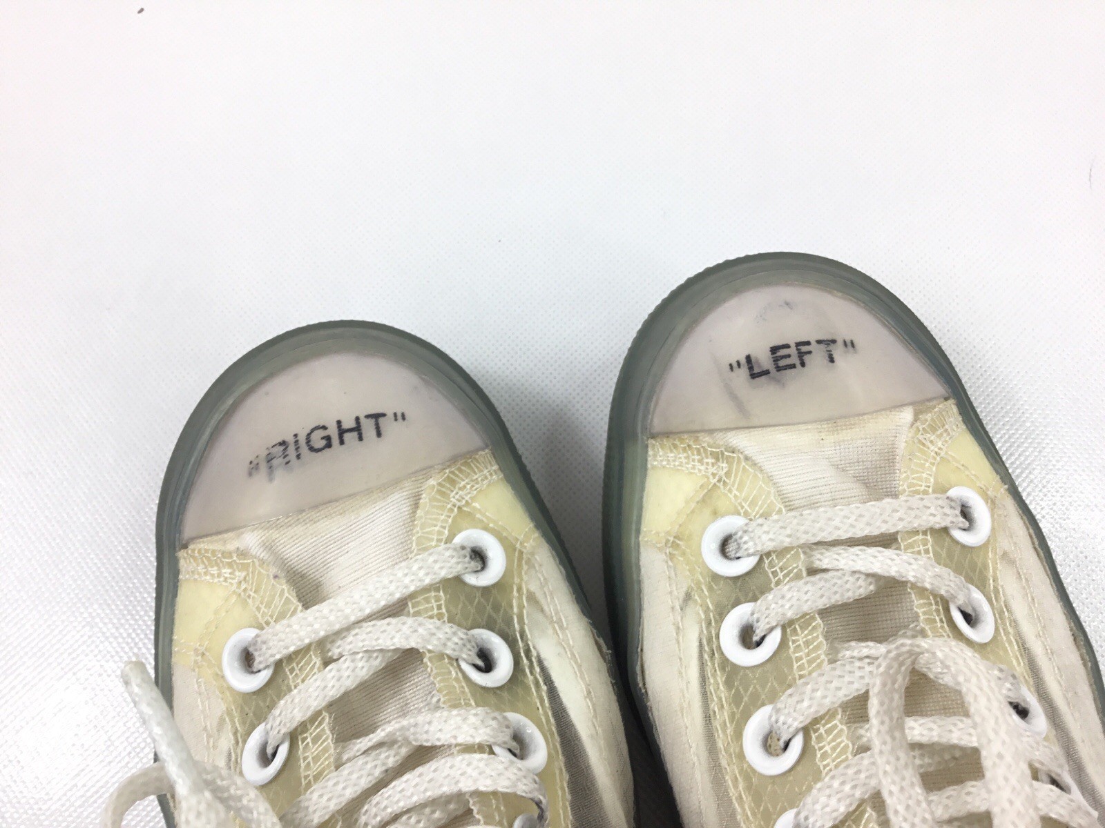 Off White x Converse The Ten Chuck Taylor All Star Vulcanized Hi Top SAMPLE 4.5 image 6