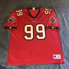 Vintage Champion Warren Sapp #99 Tampa Bay Buccaneers Red Jersey Men’s 48 XL