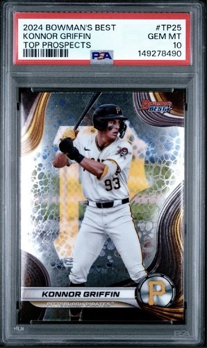 2024 Bowman'S Best Top Prospects #TP25 Konnor Griffin PSA 10