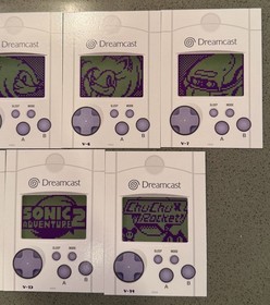 Limited Run Games Sega Dreamcast Trading Card VMU Subset Lot of 11 Cards LRG
