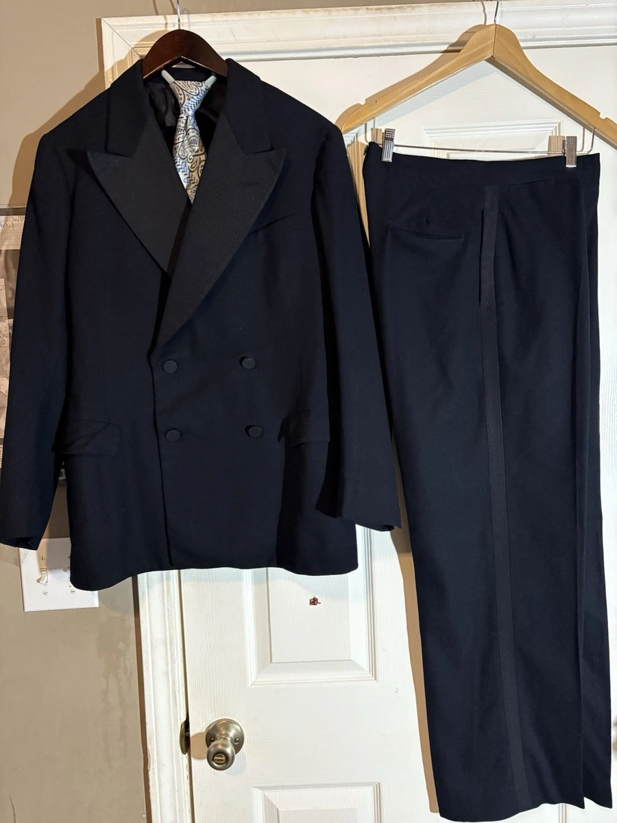 Vintage Double Breasted Suit In Men's Vintage Suit Jackets