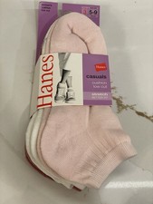 Vintage Hanes Cushion Low Cut Socks Shoe Size 5-9 Women 3 Pack Stretch 2004 New