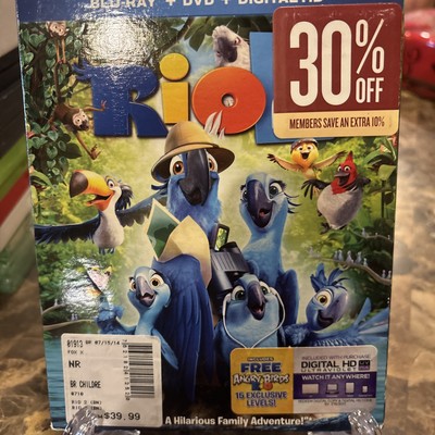 Rio 2 Deluxe Edition Blu-Ray 3D + Blu-Ray Movie (Missing DVD) 