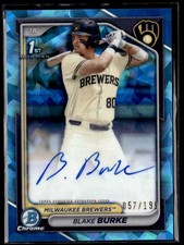 2024 Bowman Draft Sapphire CPA-BB Blake Burke Autograph Brewers #/199