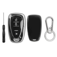 Key Fob Shell Case Polymer Cover For 2018-2022 Chevrolet Traverse 3btn Hyq4ea