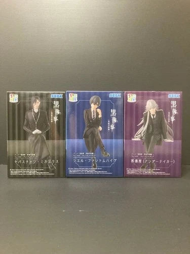 Black Butler Chokonose Premium Figure Undertaker Ciel Sebastian 3 Types Set