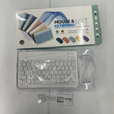 NWT Open Box Light Up Bluetooth Ultra Slim Keyboard And Mouse Set