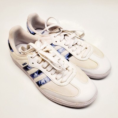 2021 Adidas Originals Samba OG Tie Dye White Blue GZ7039 Men s Sz 6 Women s 8