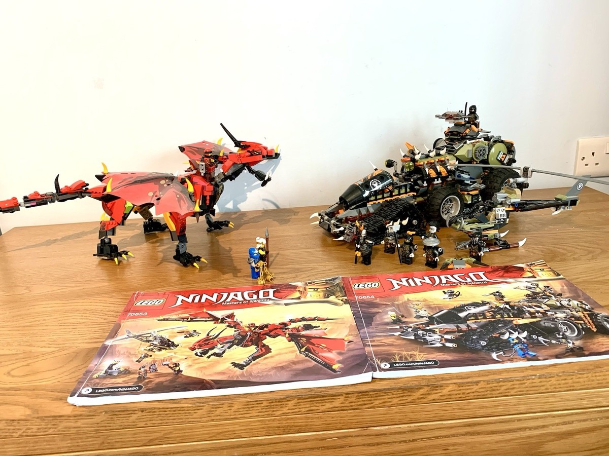 LEGO Ninjago Bundle: 70653 Firstbourne 70654 Dieselnaut Missing Pieces