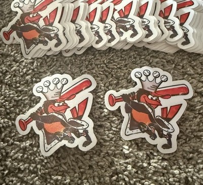 (Lot Of 2) Baltimore Orioles Mascot Oriole Bird Iron On Patch Classic Logo