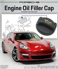 2010-2016 Genuine Porsche Panamera Engine Oil Filler Cap 95510448500P