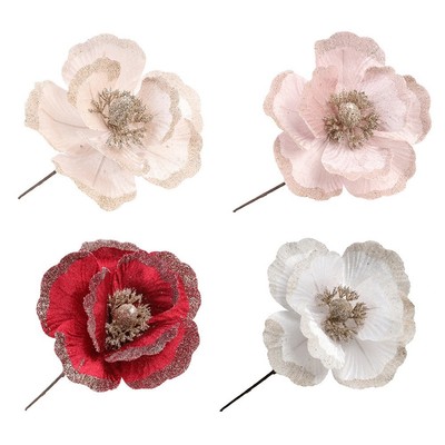Ästhetische 18 cm simulierte Pailletten Blume zur Erhöhung Ihrer Urlaubsatmosphäre
