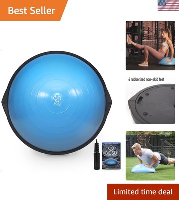 Inflatable Balance Ball-Crafted Trainer with Pump for Core and Strength Training