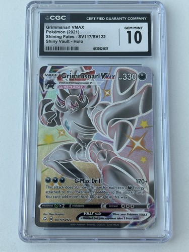 Grimmsnarl VMAX graded CGC 10 for sale on eBay
