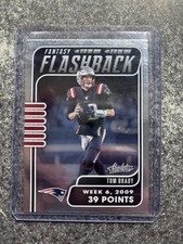 Panini 2020 Absolute Fantasy Flashback Tom Brady Patriots #FF-TB Football Card