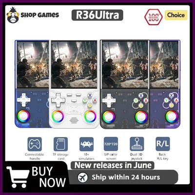R36 Ultra 2025 Open Source R36S Video Game Console Linux System 4.0 Inch IPS