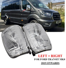 FORD TRANSIT MK8 WING MIRROR INDICATOR LENS CLEAR LEFT & RIGHT SIDE 2019 OWARD