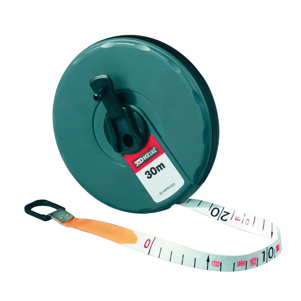 DöNges Rollbandmaß Mit Haken, 50 M, Bandbreite 14 Mm (Bandmaß MaßBand Messband)-image