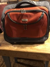 High Sierra -Versatile Travel Wheeled Laptop Luggage - Orange & Gray 