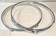 Ludwig Classic Late 70's Vintage 14  6-Hole Tom Drum Hoop Set 2.3mm Steel