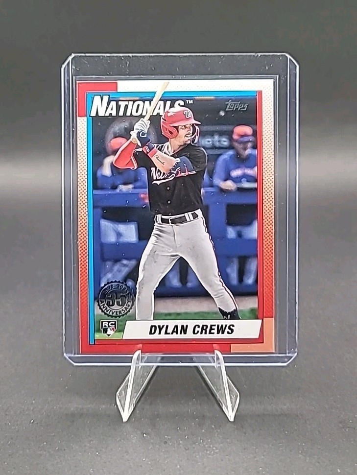 2025 Topps Series 1 1990 Topps Dylan Crews Rookie #T90-89 Washington Nationals