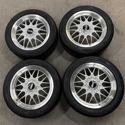 JDM BBS RG166 167.0J PCD:114.3mm 4-hole OFF:38 & FS WideOval 205/50R16 No Tires