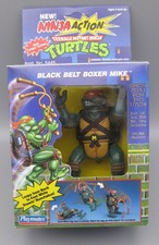 Black Belt Boxer Mike Ninja Action TMNT 1993 Playmates Figure Unpunched Vintage