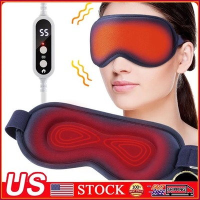 Electric Heated Eye Mask - Warm Compress for Dry Eyes, Blepharitis & Stye Relief