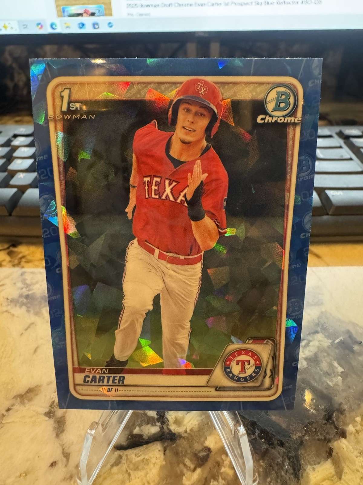 2020 Bowman Draft  Sapphire Evan Carter BD-126