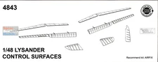 MCC48043 1:48 Mini Craft Collection Lysander Mk.I/II Control Surfaces Set (AFX