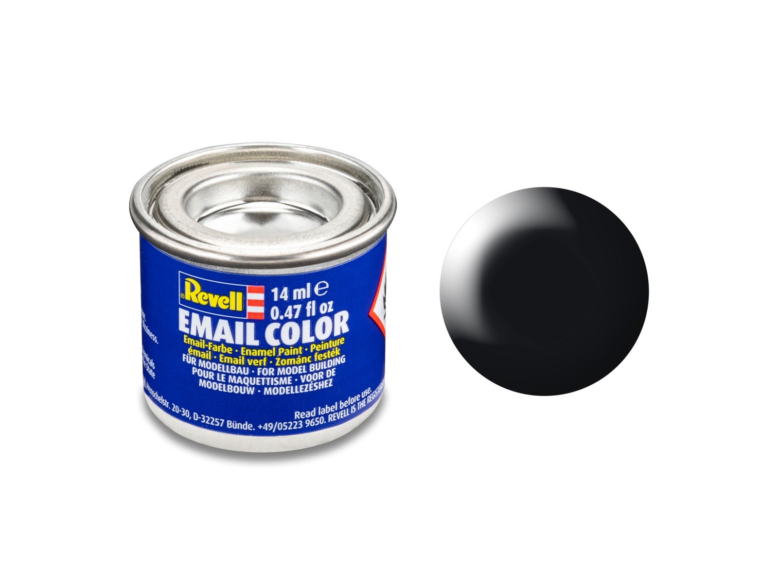 Revell 32302 - Email Paint - Black Satin - 14ml - Image 2