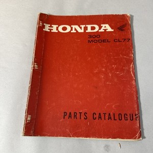 Honda CL77 305 Scrambler Motorcycle Parts Catalog OEM 1966 First Edition Book