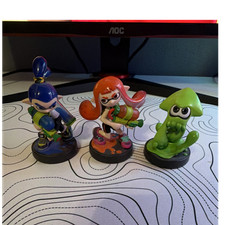 Nintendo amiibo Splatoon Lot: Inkling Boy, Inkling Girl Inkling Squid