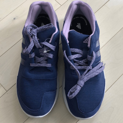 Adidas Women's Coreracer Lightweight Running Shoes Purple & Navy Blue Size 7.5