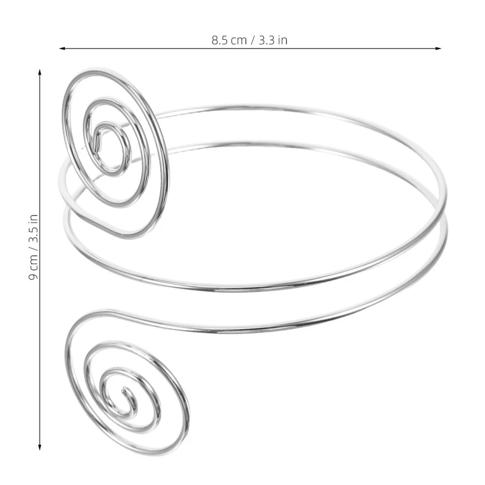  4 Pcs Punk-Metallarmband Oberarmreif Bracelet Upper Armspange Coil - Bild 2 von 4