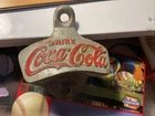 Coca Cola Starr X Wall Mounted Cast Meta Bottle Opener Germany Vintage Collector