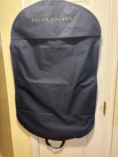 Ralph Lauren Suit Garment Bag Navy Blue 24x53 Travel Storage Dress Sport Coat